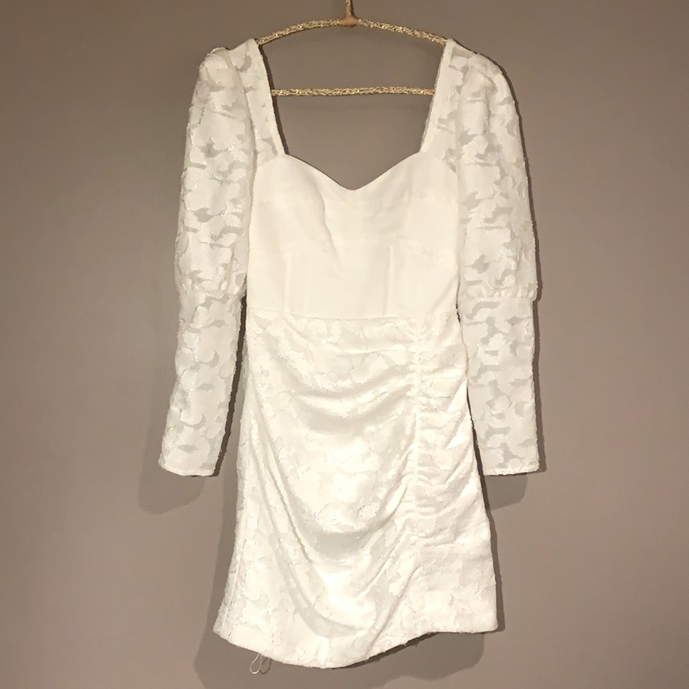 Self-Portrait Structured Bodice Lace Dress